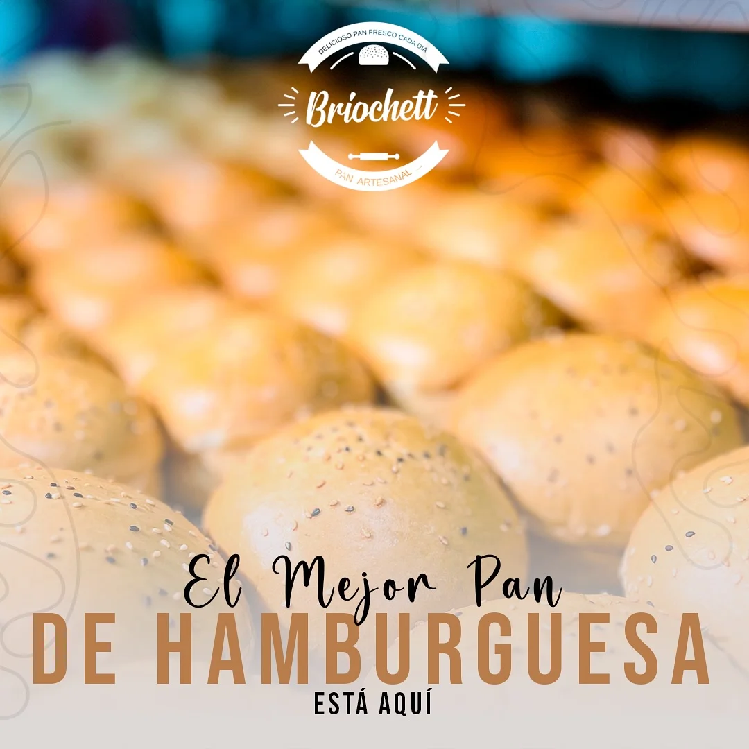 Panes de hamburguesa con semillas, horneados por Briochett